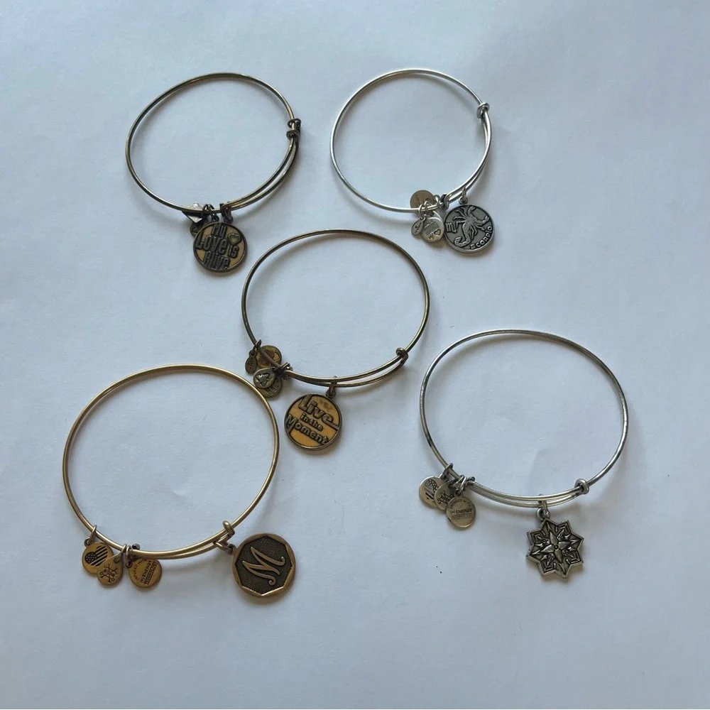 Alex and Ani Assorted Charm Bracelets